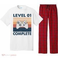 Funny 1st Wedding Anniversary For Couples Level 1 Complete Pajama Set thumb 0