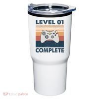 Funny 1st Wedding Anniversary For Couples Level 1 Complete Tumbler thumb 0