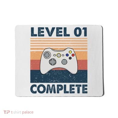 Funny 1st Wedding Anniversary For Couples Level 1 Complete Mousepad
