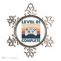 Funny 1st Wedding Anniversary For Couples Level 1 Complete Ornament thumb 0