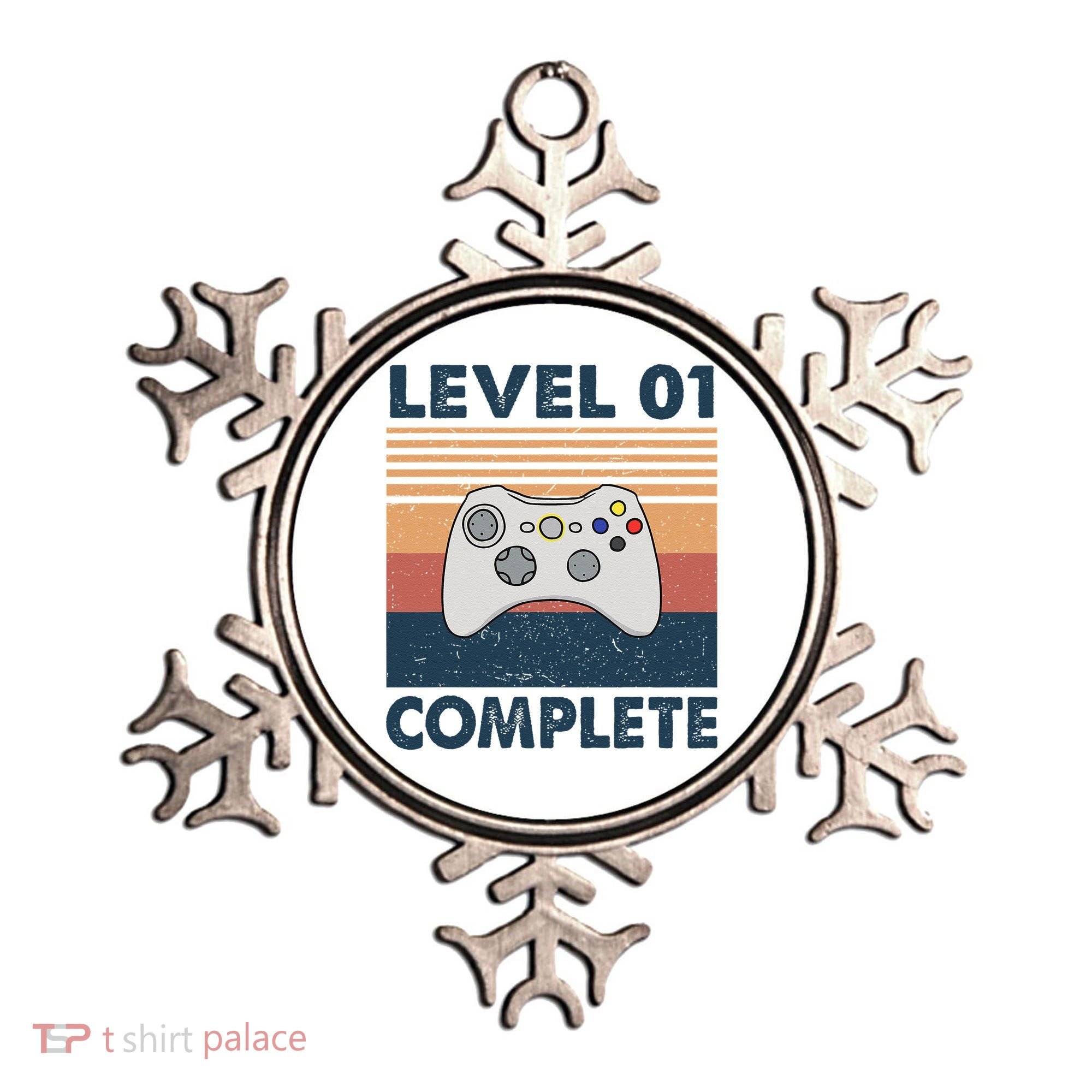 Funny 1st Wedding Anniversary For Couples Level 1 Complete Ornament