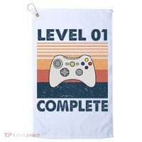 Funny 1st Wedding Anniversary For Couples Level 1 Complete Golf Towel thumb 0