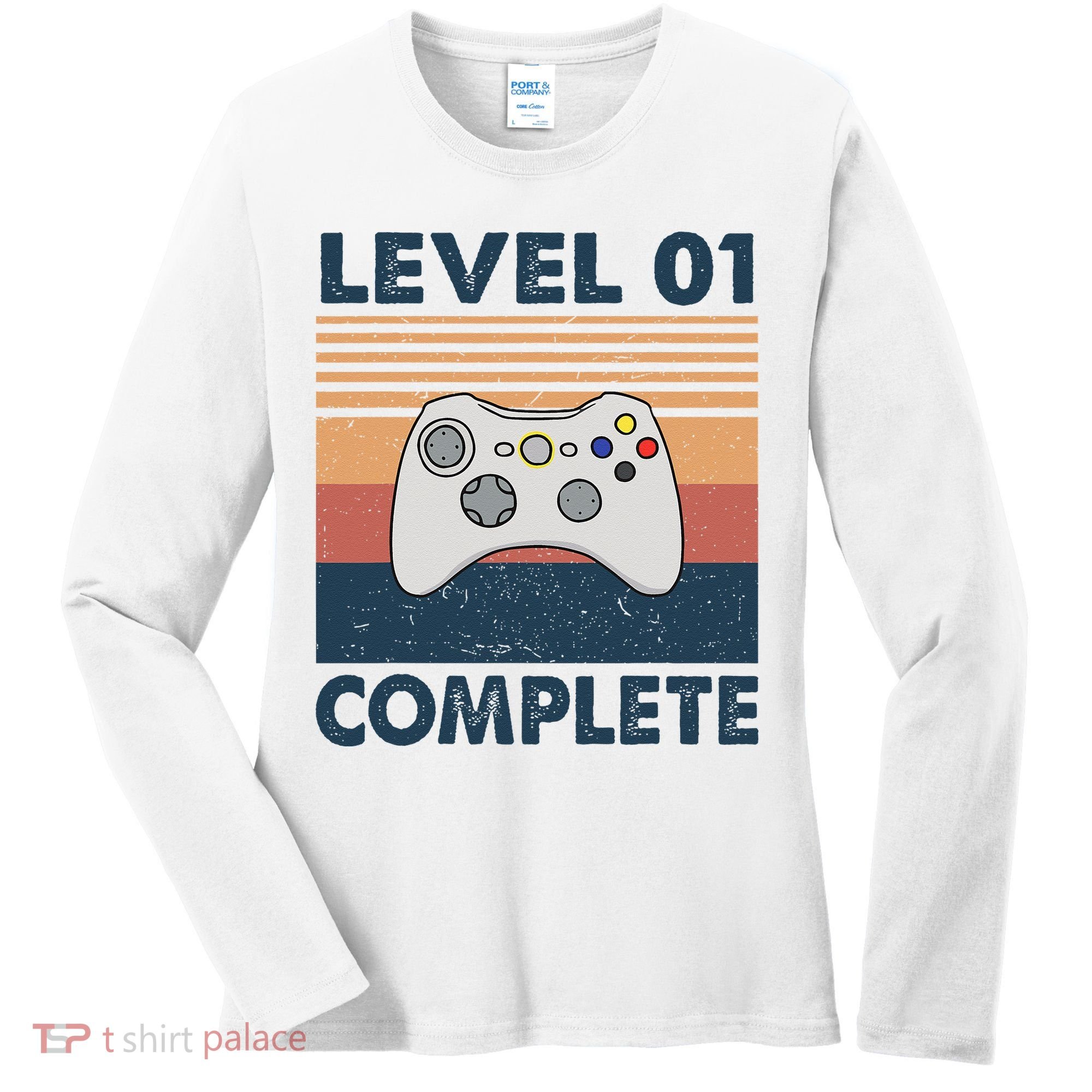 Funny 1st Wedding Anniversary For Couples Level 1 Complete Women's Long Sleeve Shirt