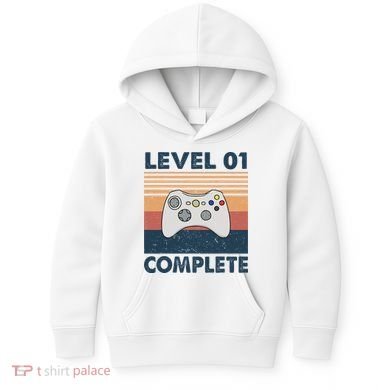 Funny 1st Wedding Anniversary For Couples Level 1 Complete Kids Hoodie