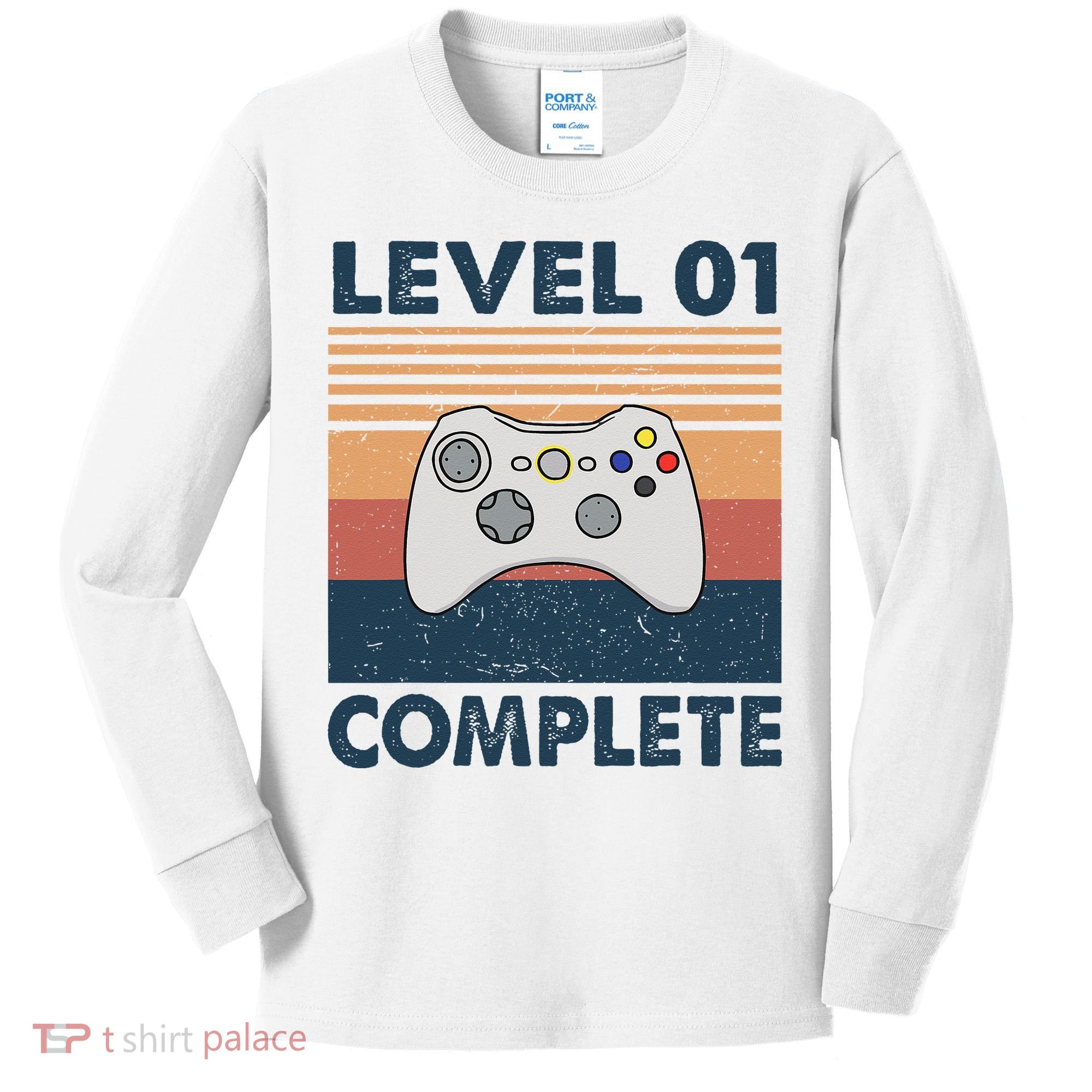 Funny 1st Wedding Anniversary For Couples Level 1 Complete Kids Long Sleeve Shirt