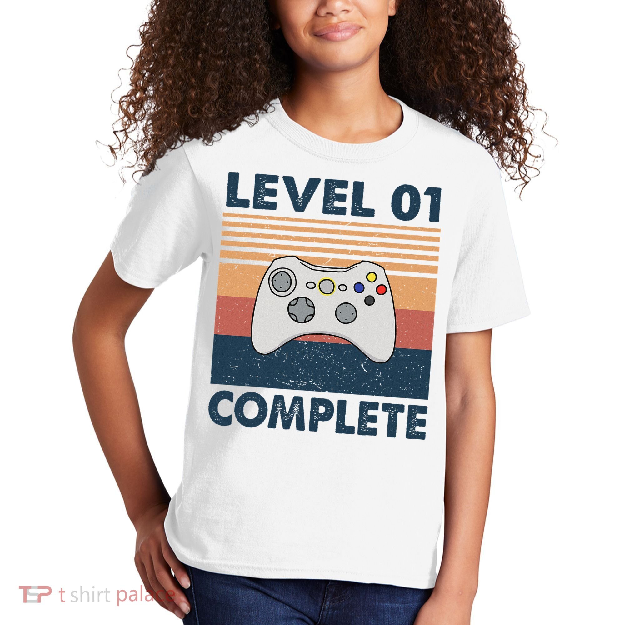Funny 1st Wedding Anniversary For Couples Level 1 Complete Kids T-Shirt