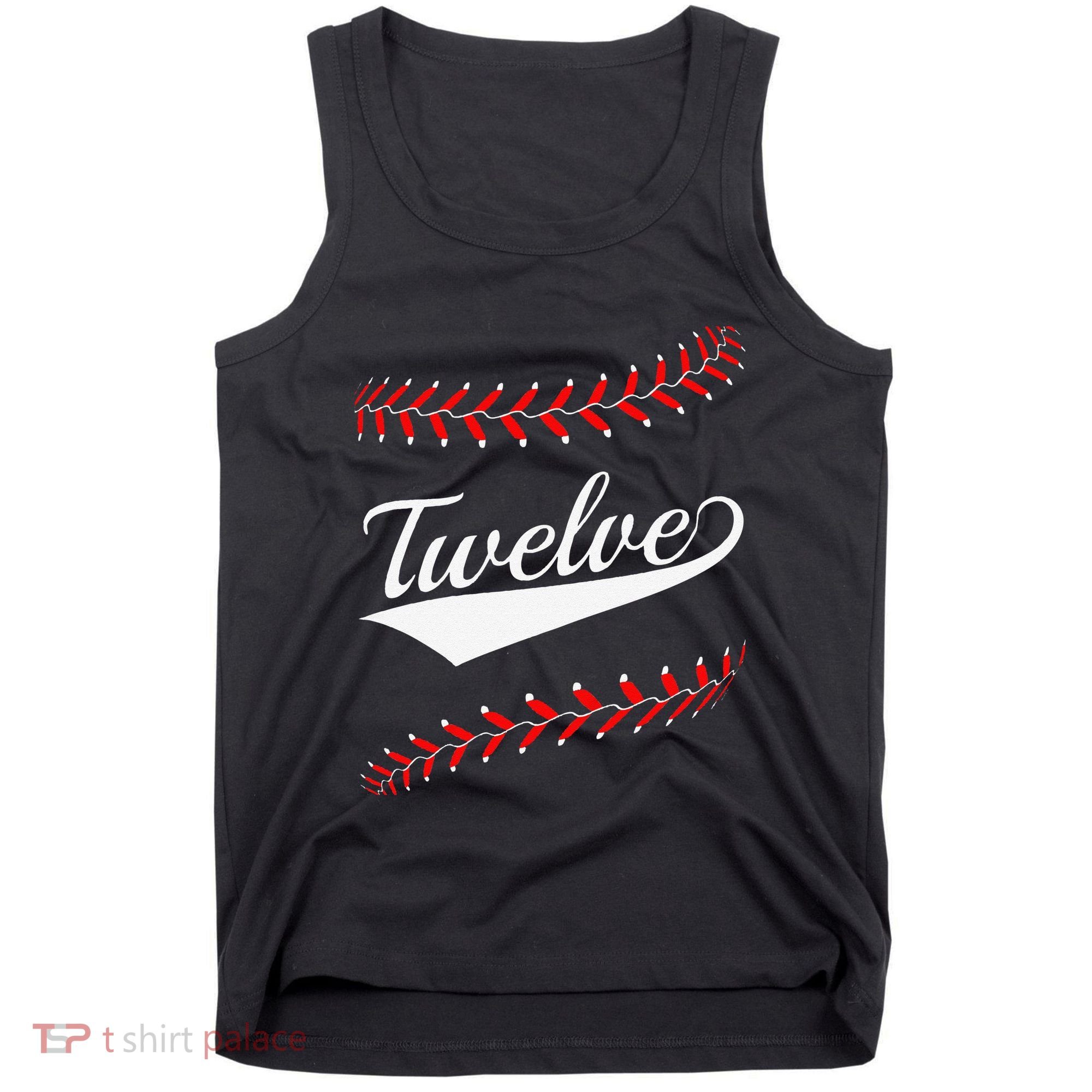 Funny 12 Year Old 12th Baseball Softball Birthday Party Gift Tank Top