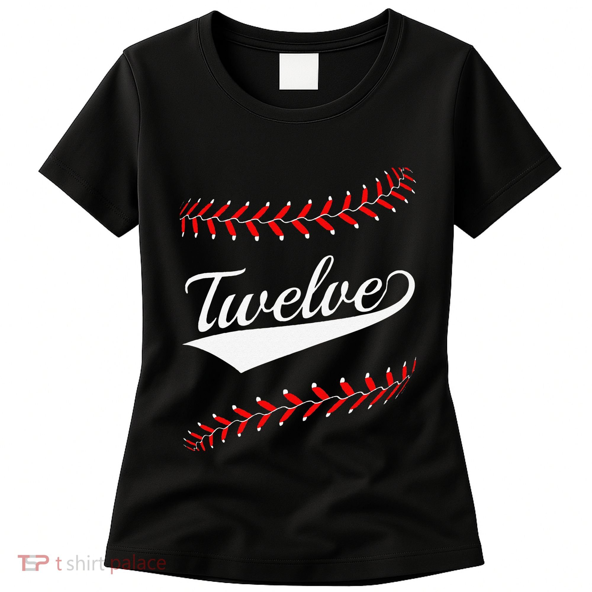 Funny 12 Year Old 12th Baseball Softball Birthday Party Gift Women's T-Shirt