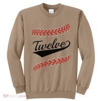 Funny 12 Year Old 12th Baseball Softball Birthday Party Gift Sweatshirt thumb 0
