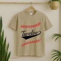 Funny 12 Year Old 12th Baseball Softball Birthday Party Gift T-Shirt thumb 2
