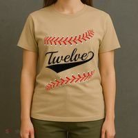 Funny 12 Year Old 12th Baseball Softball Birthday Party Gift T-Shirt thumb 4