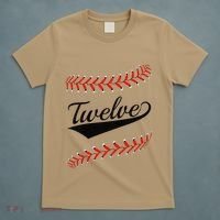 Funny 12 Year Old 12th Baseball Softball Birthday Party Gift T-Shirt thumb 5