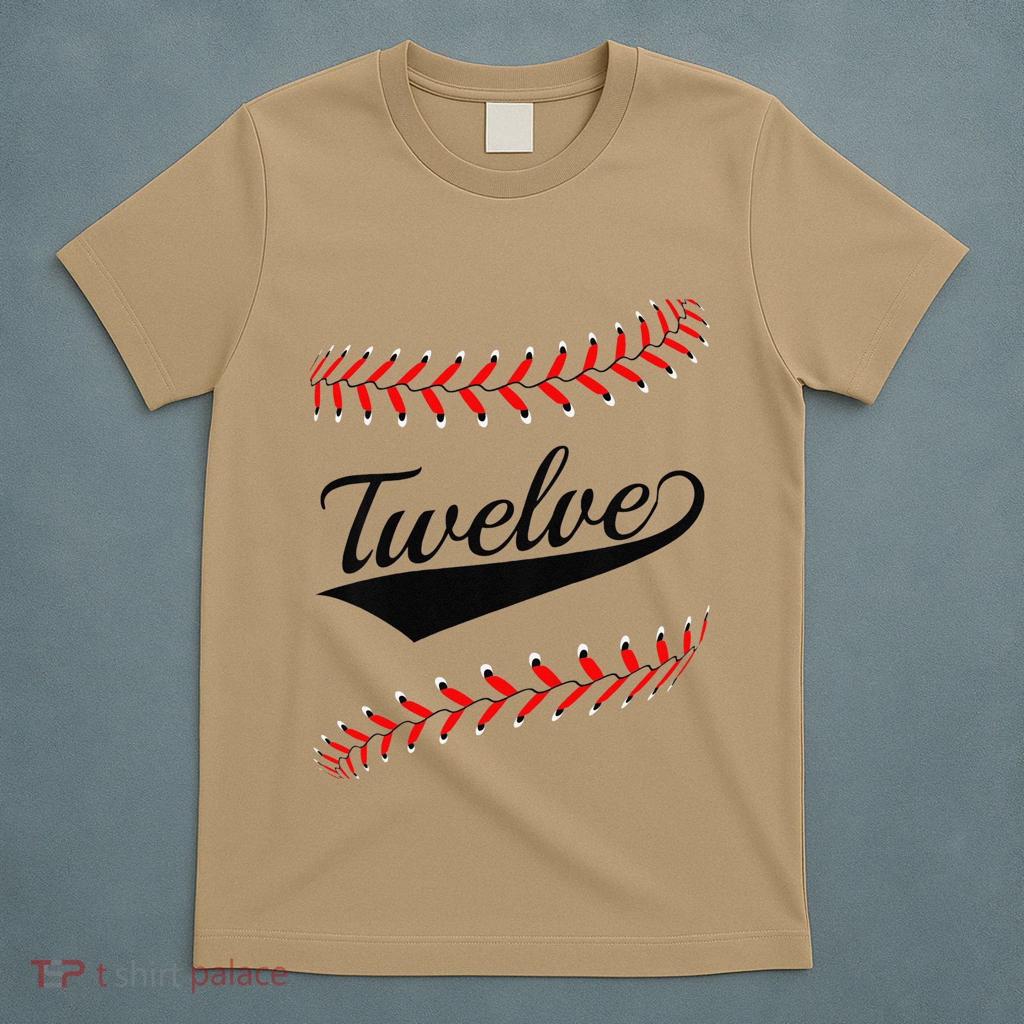 Funny 12 Year Old 12th Baseball Softball Birthday Party Gift T-Shirt
