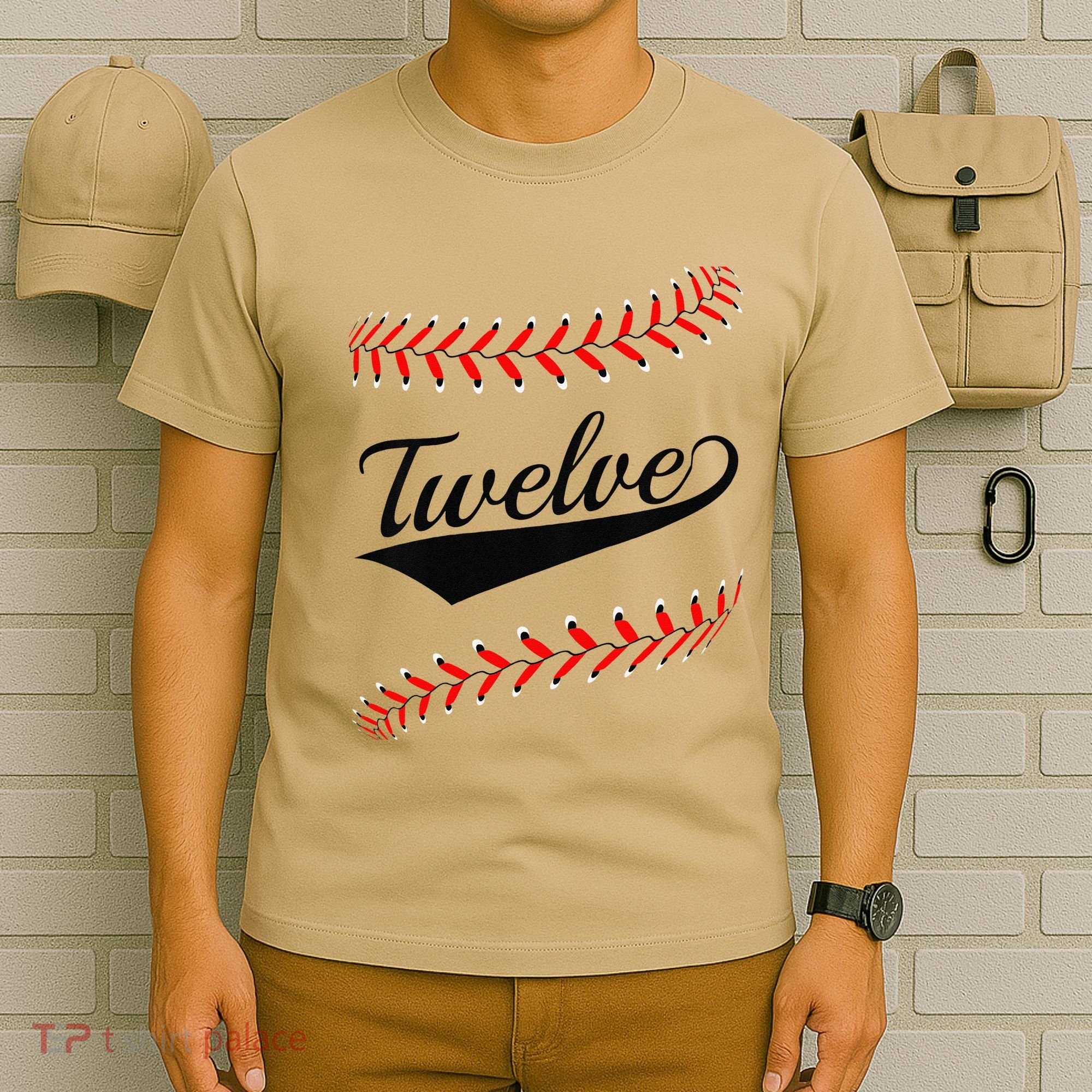 Funny 12 Year Old 12th Baseball Softball Birthday Party Gift T-Shirt