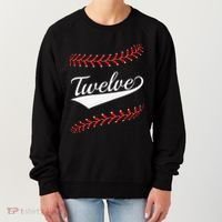 Funny 12 Year Old 12th Baseball Softball Birthday Party Women's Sweatshirt thumb 0