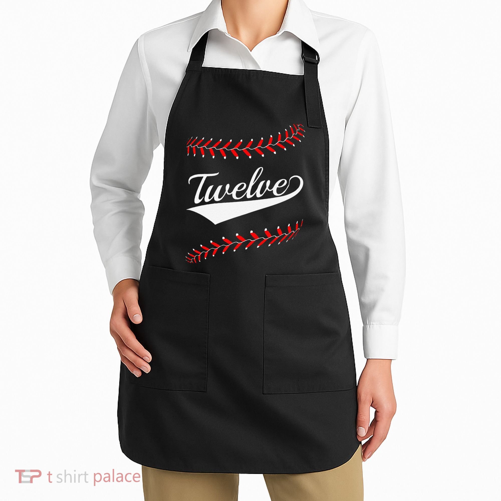 Funny 12 Year Old 12th Baseball Softball Birthday Party Apron