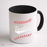 Funny 12 Year Old 12th Baseball Softball Birthday Party Coffee Mug thumb 1