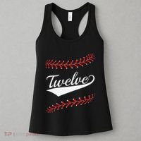 Funny 12 Year Old 12th Baseball Softball Birthday Party Women's Tank Top thumb 3