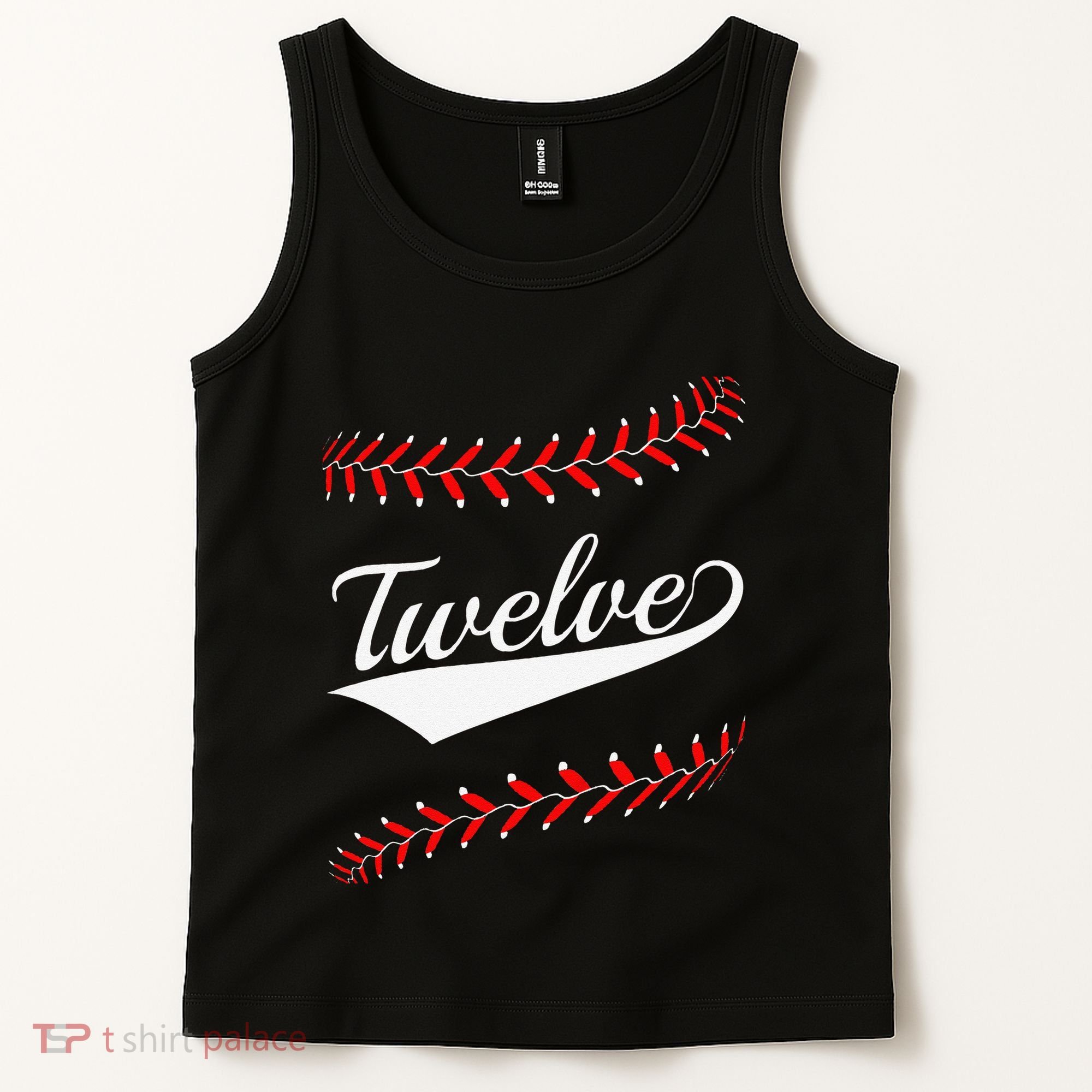Funny 12 Year Old 12th Baseball Softball Birthday Party Tank Top