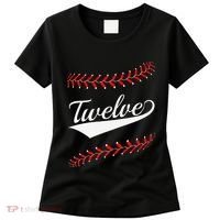 Funny 12 Year Old 12th Baseball Softball Birthday Party Women's T-Shirt thumb 0