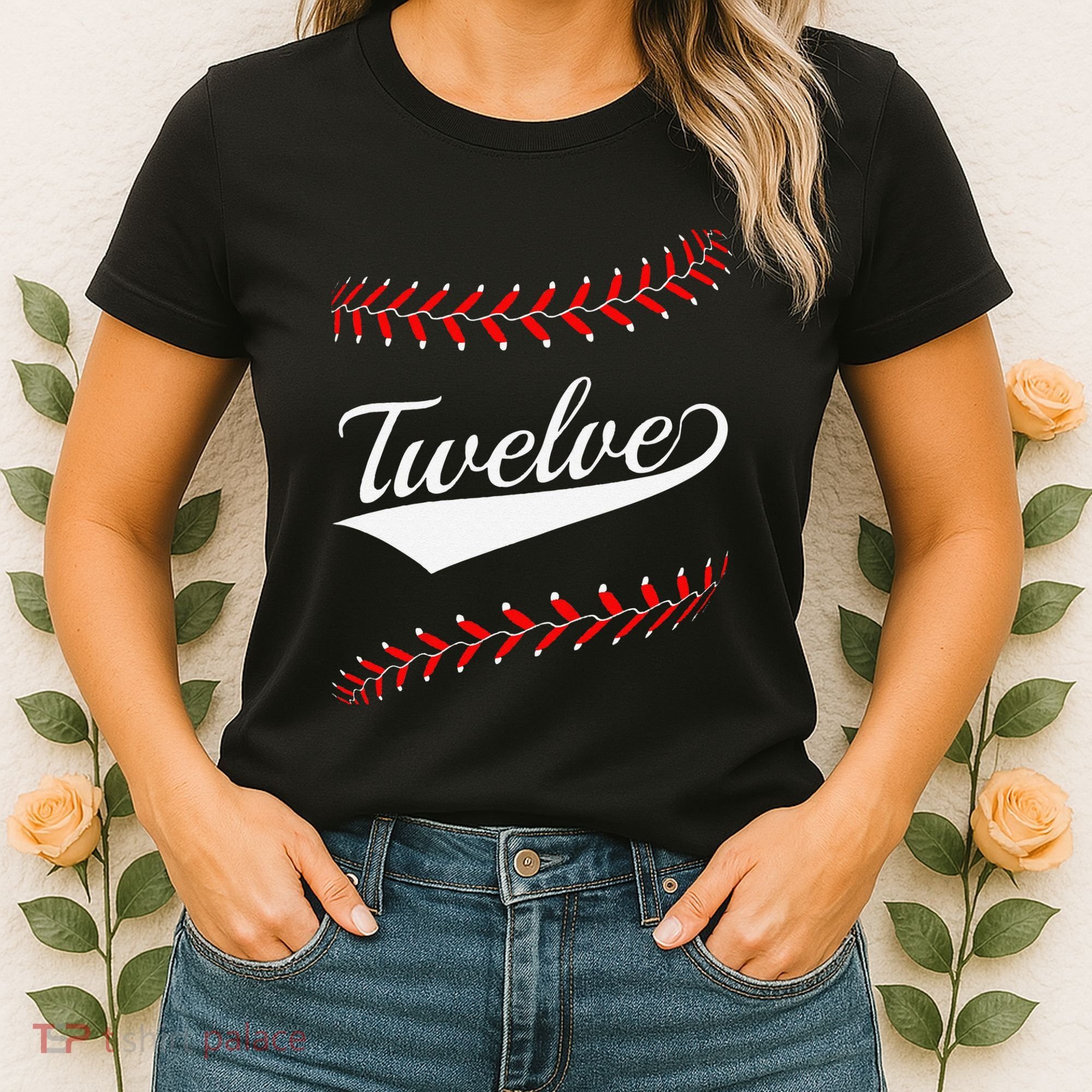 Funny 12 Year Old 12th Baseball Softball Birthday Party Women's T-Shirt