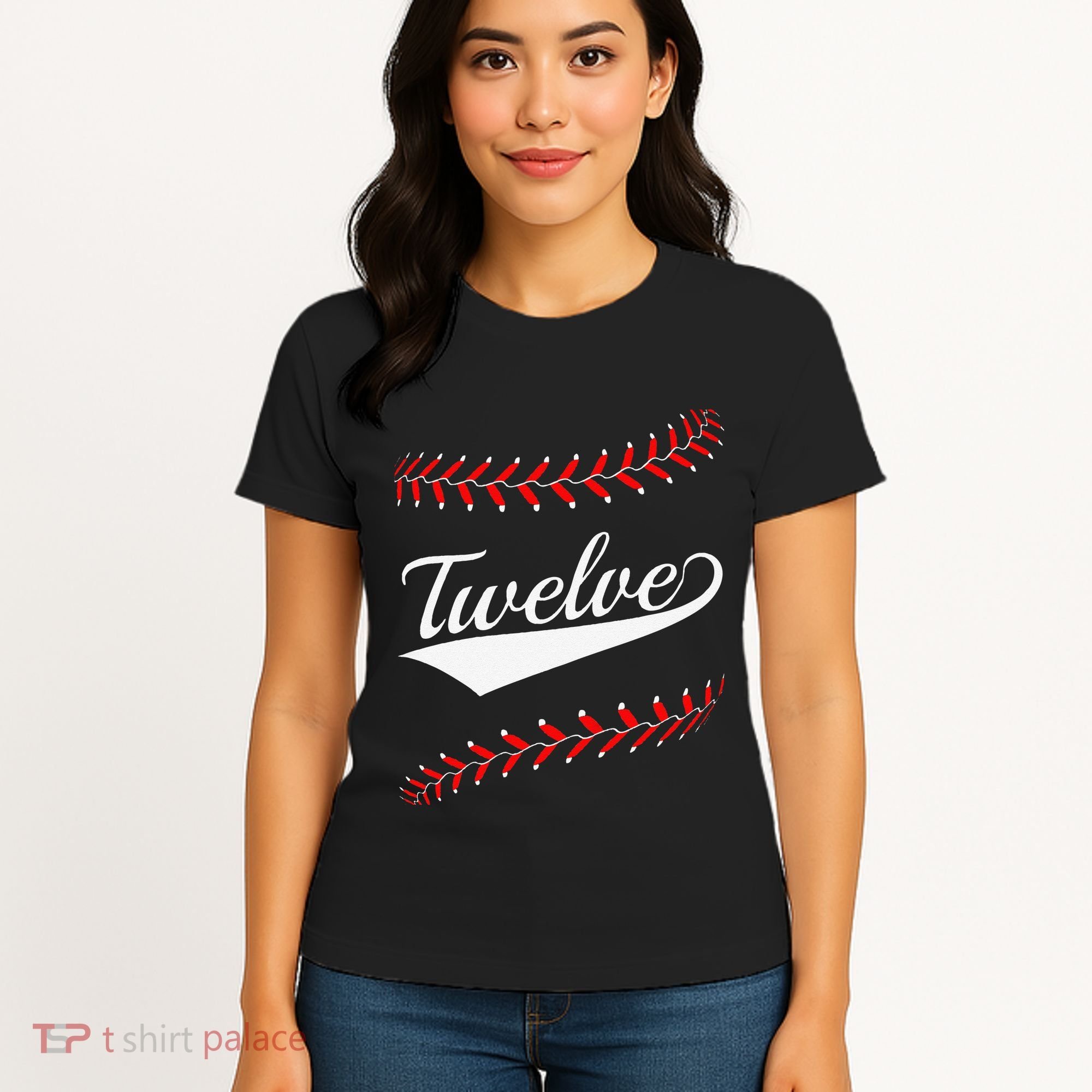 Funny 12 Year Old 12th Baseball Softball Birthday Party Women's T-Shirt