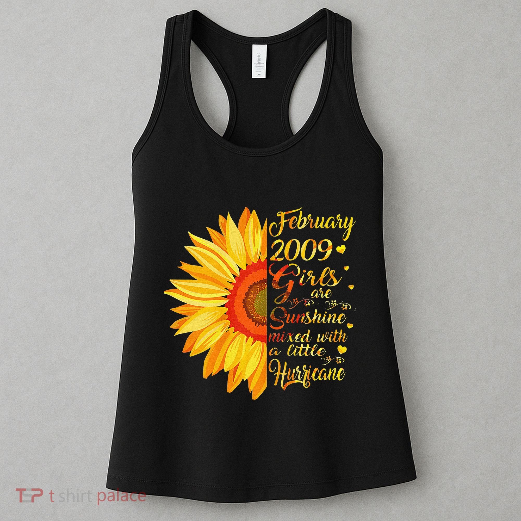 February 2009 14th Birthday Gift 14 Years Old Women's Tank Top