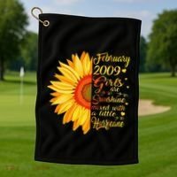 February 2009 14th Birthday Gift 14 Years Old Golf Towel thumb 1
