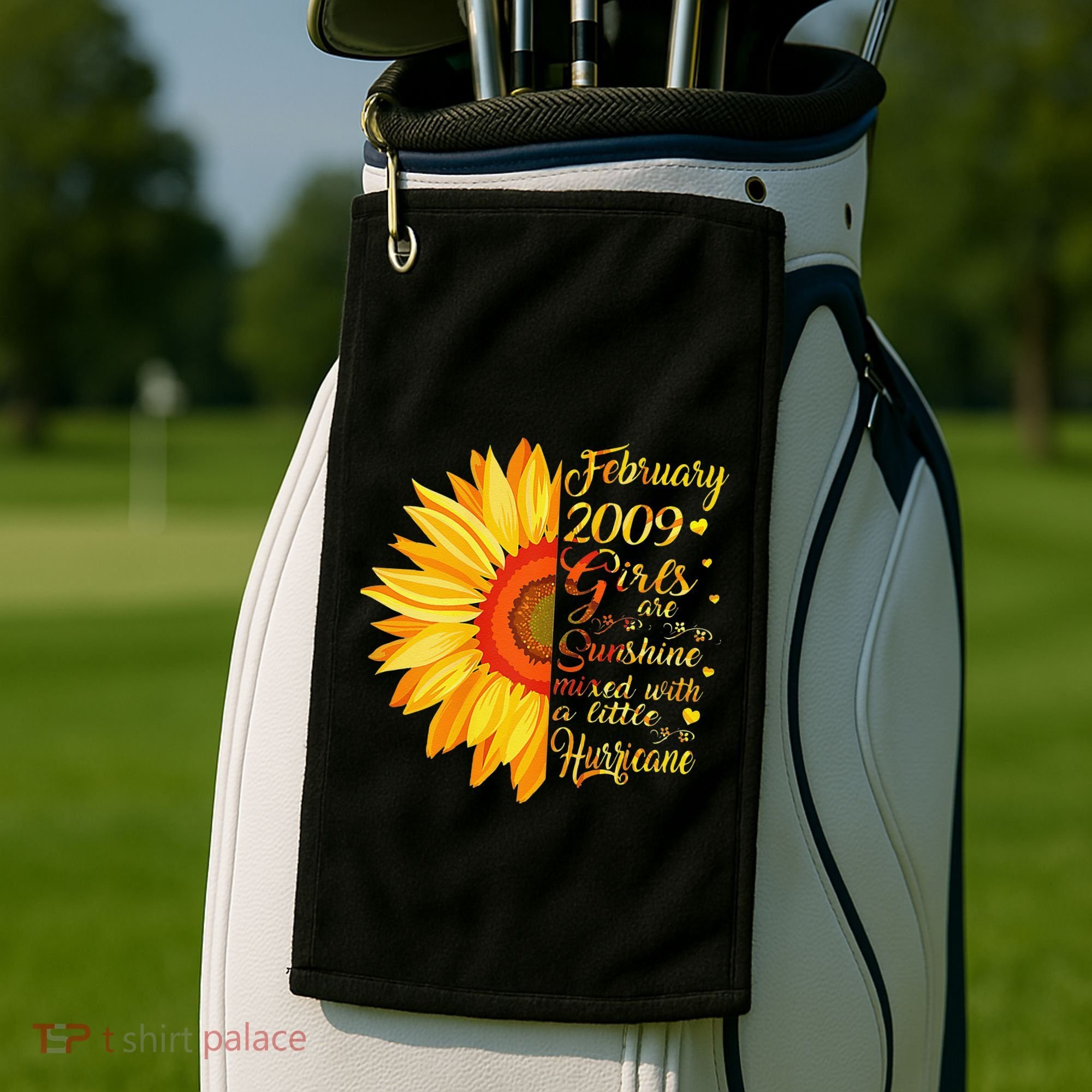 February 2009 14th Birthday Gift 14 Years Old Golf Towel