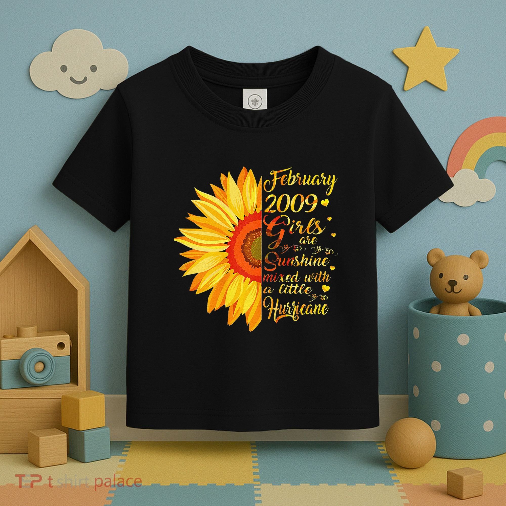 February 2009 14th Birthday Gift 14 Years Old Toddler T-Shirt