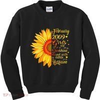 February 2009 14th Birthday Gift 14 Years Old Kids Sweatshirt thumb 0