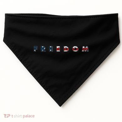 Freedom 250th Anniversary Birthday America USA Eagle Front And Back USA-Made Doggie Bandana