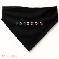 Freedom 250th Anniversary Birthday America USA Eagle Front And Back USA-Made Doggie Bandana thumb 0