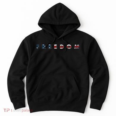 Freedom 250th Anniversary Birthday America USA Eagle Front And Back Hoodie