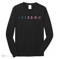 Freedom 250th Anniversary Birthday America USA Eagle Front And Back Long Sleeve Shirt thumb 0
