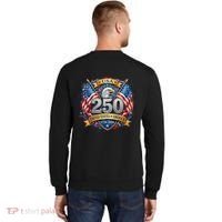 Freedom 250th Anniversary Birthday America USA Eagle Front And Back Sweatshirt thumb 1