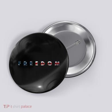 Freedom 250th Anniversary Birthday America USA Eagle Front And Back Button