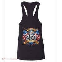 Freedom 250th Anniversary Birthday America USA Eagle Front And Back Women's Tank Top thumb 4