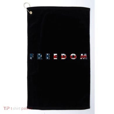 Freedom 250th Anniversary Birthday America USA Eagle Front And Back Golf Towel