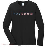 Freedom 250th Anniversary Birthday America USA Eagle Front And Back Women's Long Sleeve Shirt thumb 0