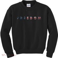Freedom 250th Anniversary Birthday America USA Eagle Front And Back Kids Sweatshirt thumb 0