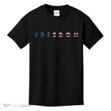 Freedom 250th Anniversary Birthday America USA Eagle Front And Back Kids T-Shirt
