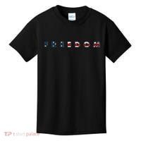 Freedom 250th Anniversary Birthday America USA Eagle Front And Back Kids T-Shirt thumb 0