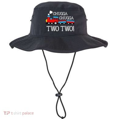 Funny 2nd Birthday Train Chugga Chugga Two Two Bucket Hat