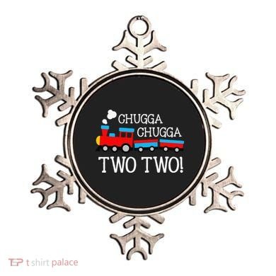 Funny 2nd Birthday Train Chugga Chugga Two Two Ornament