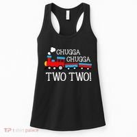 Funny 2nd Birthday Train Chugga Chugga Two Two Women's Tank Top thumb 0