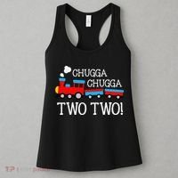Funny 2nd Birthday Train Chugga Chugga Two Two Women's Tank Top thumb 3