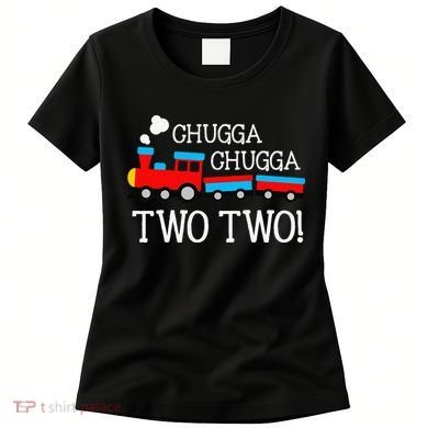 Funny 2nd Birthday Train Chugga Chugga Two Two Women's T-Shirt