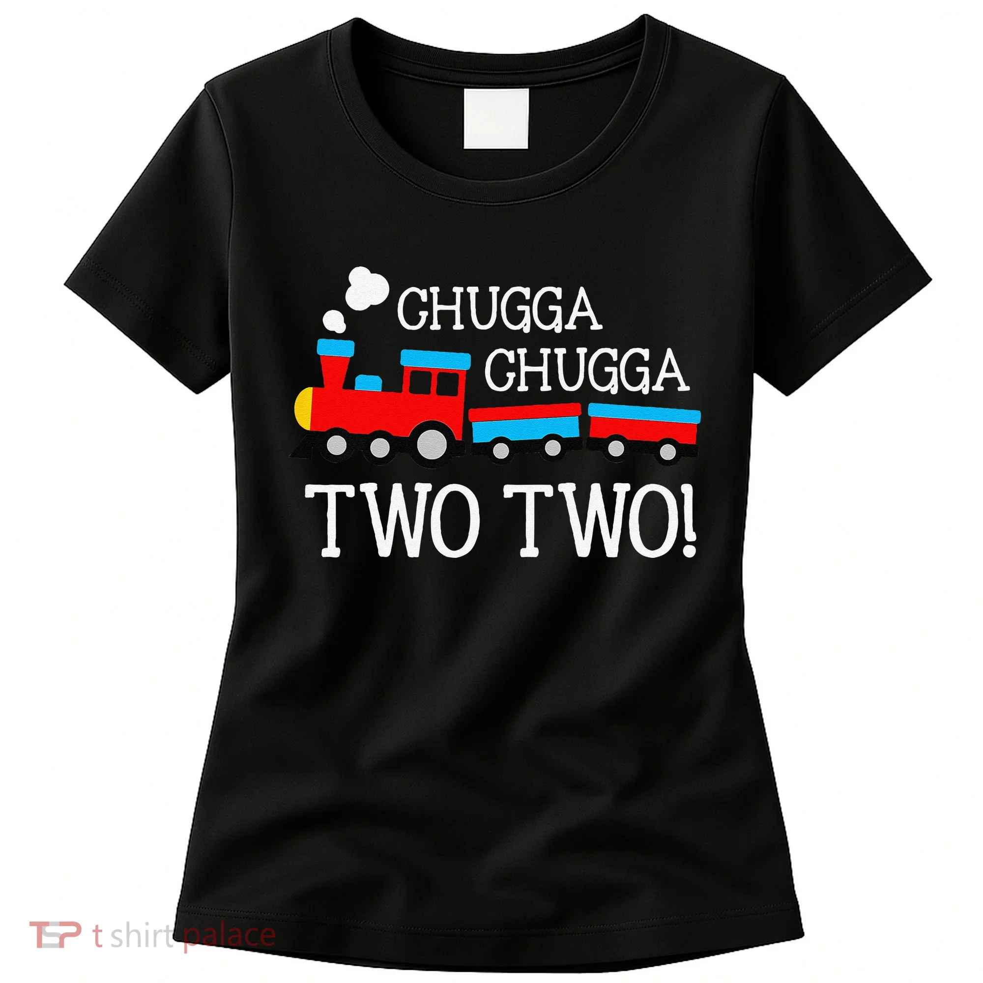 Funny 2nd Birthday Train Chugga Chugga Two Two Women's T-Shirt