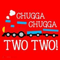 Funny 2nd Birthday Train Chugga Chugga Two Two Santa Hat thumb 1